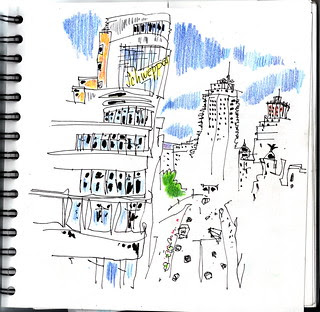 Desde Callao, la Gran Vía, Madrid