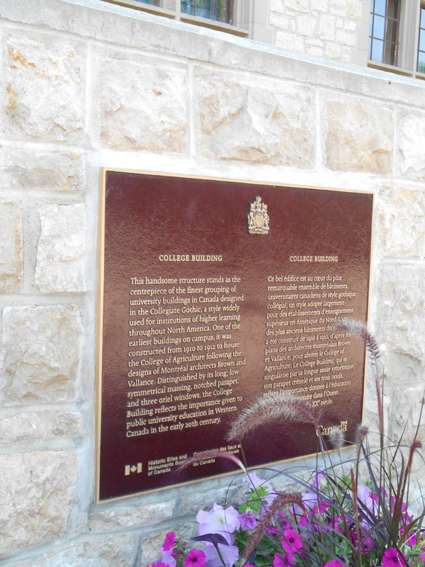 Honouring our heroes - Remember Us - University of Saskatchewan Great War Commemoration Committee Peter McKinnon Building -College Building Plaque.
