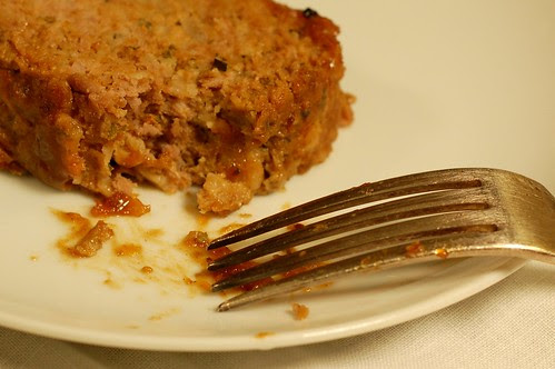 Maple-glazed meatloaf with thyme and rolled oats by Eve Fox, Garden of Eating blog
