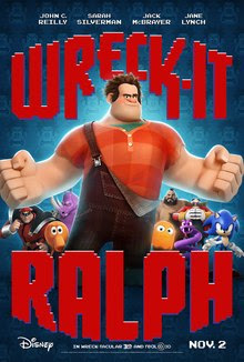 Theatrical release poster depicting the protagonist, Ralph, along with various video-game characters