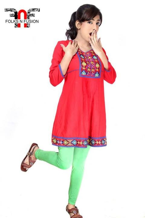 Girls-Womens-Ladies-Tops-Kurti-and-Tights-Fashion-for-Eid-Dress-by-Folks-N-Fusion-9 Folks N Fusion Tops-Kurti and Tights Fashion for Girls-Womens9