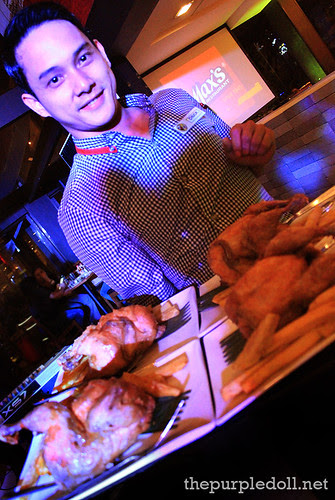 Serving the Chicken at Max's
