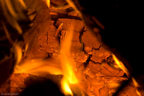 Wood on fire