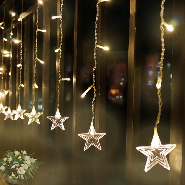 Kopen Goedkoop AC 220 V 3.5 M 96 LED Gordijn String Light Star Fairy
Licht Voor Nieuwe Jaar Party Wedding Vakantie Kerst Decoratie Prijs