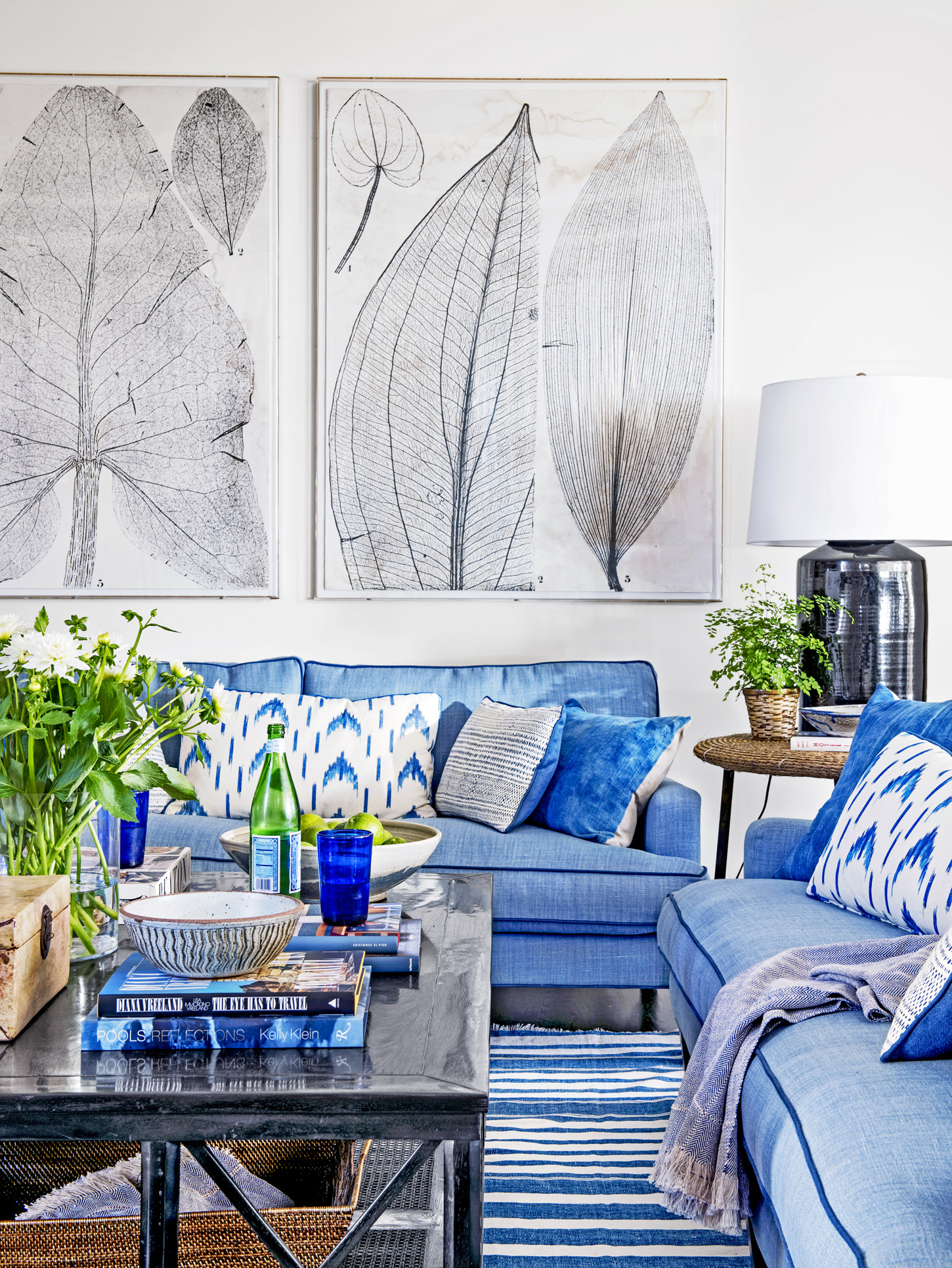 Blue and White Rooms - Decorating with Blue and White