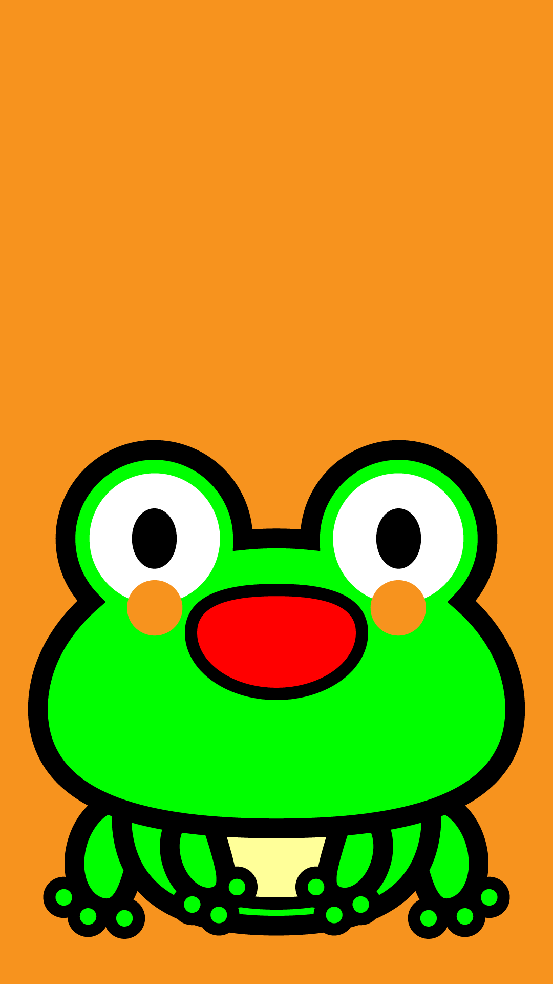 すべての動物画像 新着iphone カエル 壁紙 イラスト