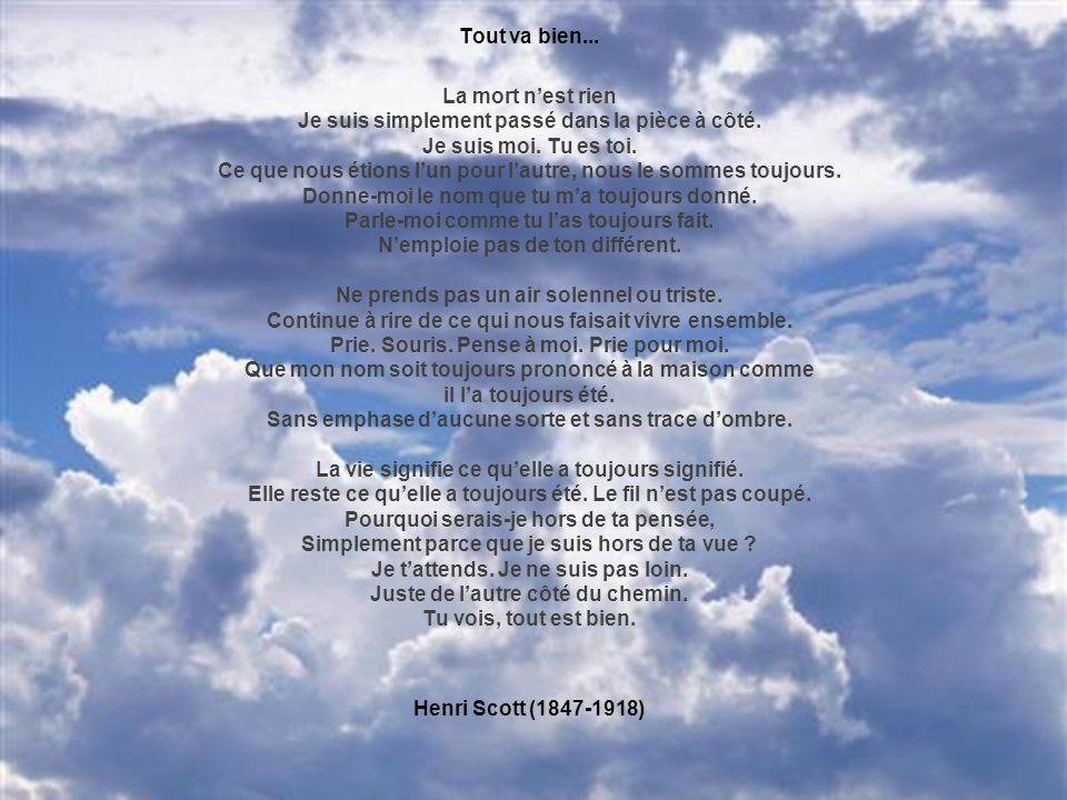Texte Je Suis Juste De L Autre Cote Du Chemin  Exemple de Texte