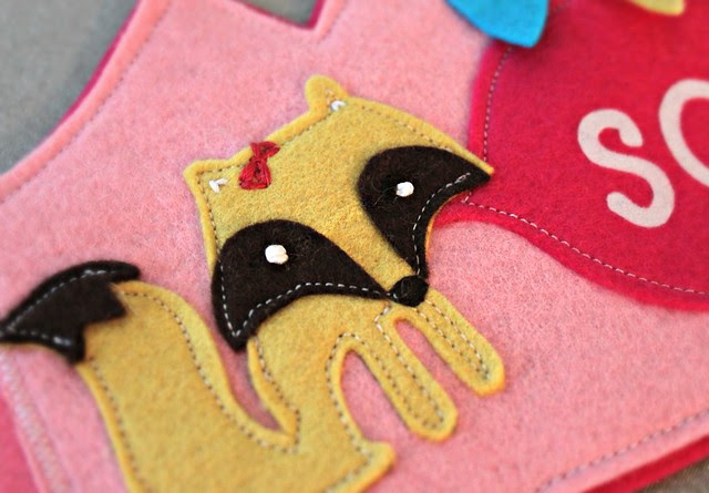 Tiny Fox Felt Applique