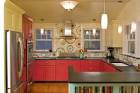 Abstract Colorful Wall Decor in Small Kitchens - Wallpaper Mural ...