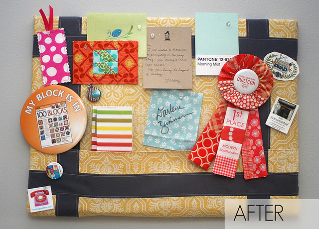 Cork Board Makeover