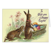 Vintage Easter Rabbits Cards
