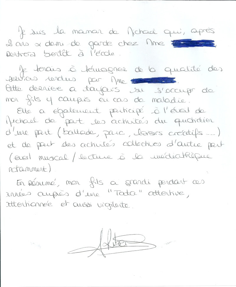 Exemple Lettre Remerciement Nounou  Covering Letter Example