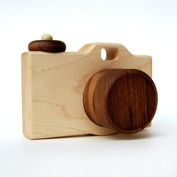 organic CAMERA - natural wooden imagination toy