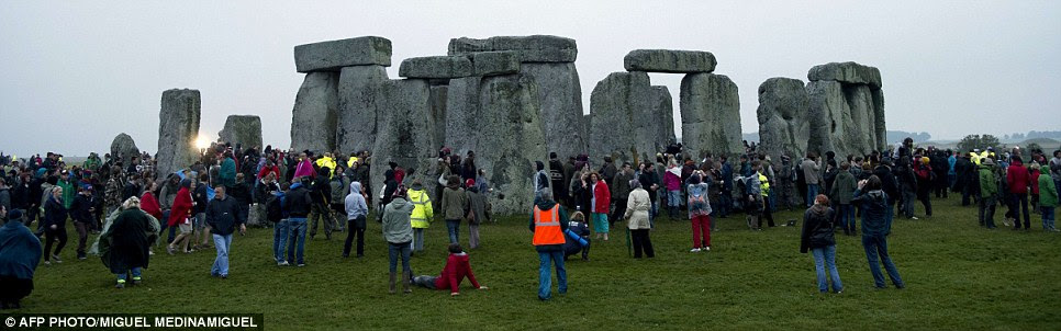 Annual pilgrimage: The event draws together druids, revellers, hippies, 'new age' travellers and others simply wishing to experience the mystical annual gathering
