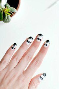 brogue nail art, tutorial, nail art blog