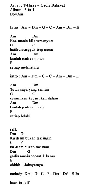 Chord Gitar Jangan Pernah Berubah Chord Lagu Blog
