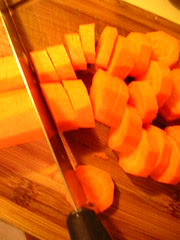 chopped carrots