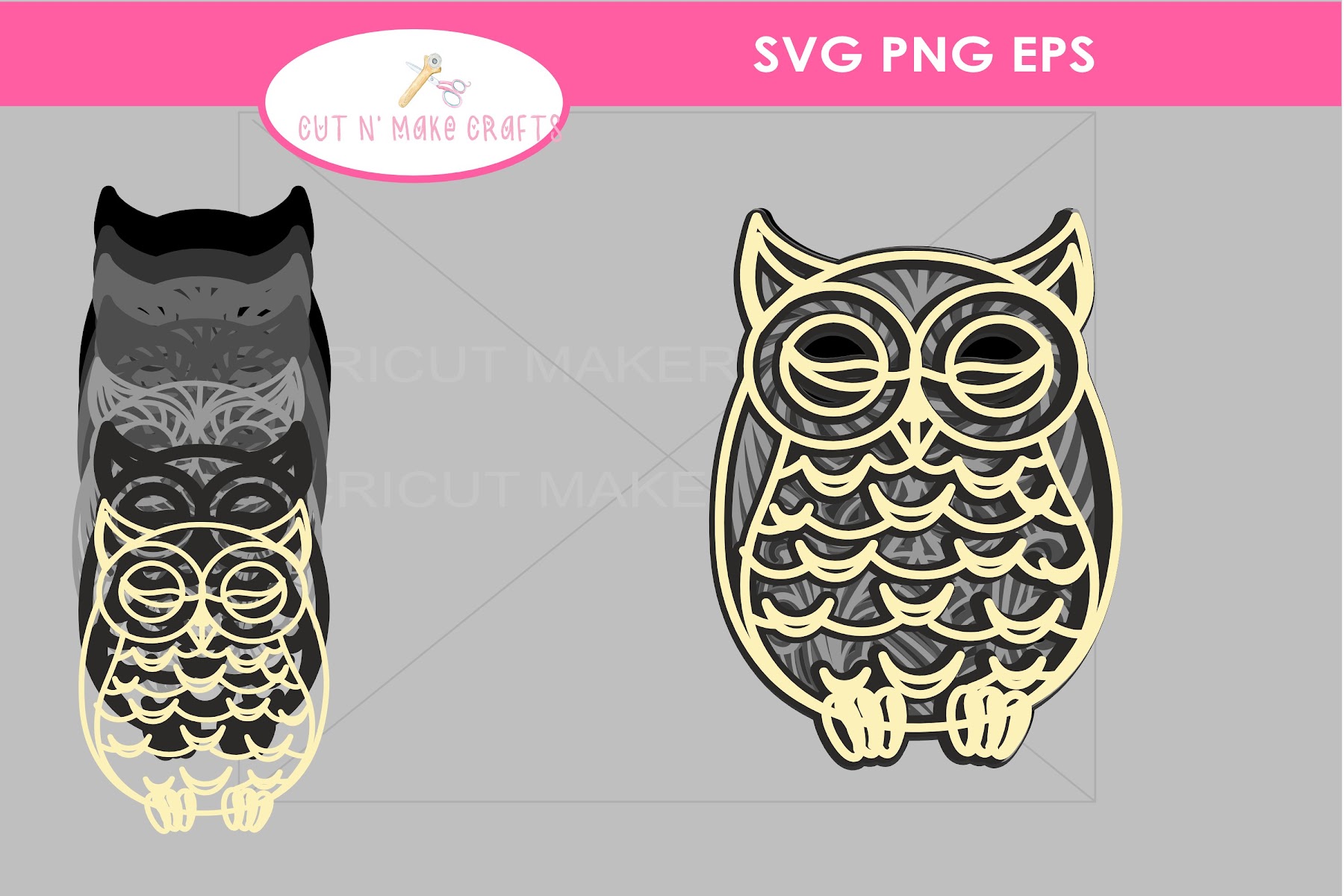 Free Free Cricut Owl Mandala Svg SVG PNG EPS DXF File