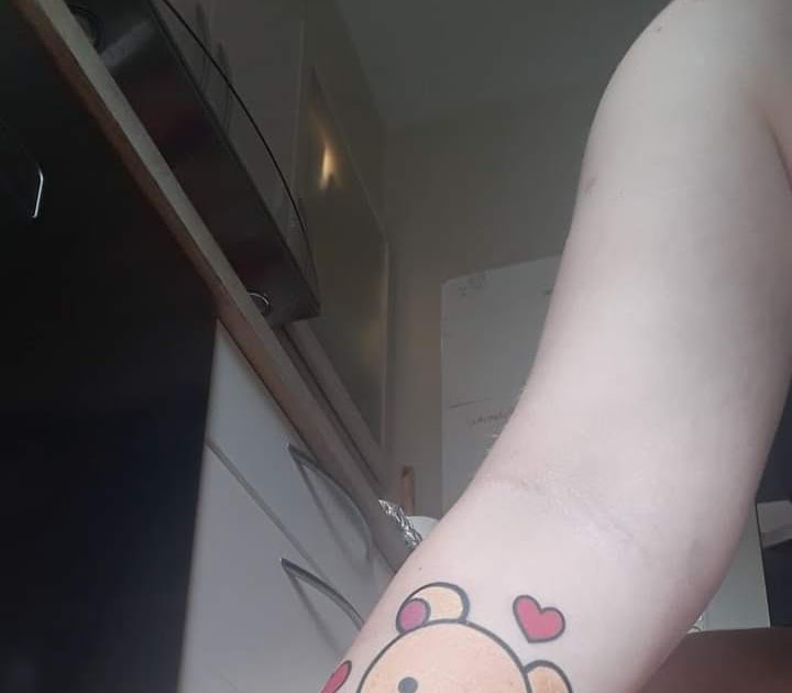 Korilakkuma by Sally Ann at Forces of Nature Tattoo studio in Roskilde,  Denmark. Its my first tattoo and I love her to bits. I honestly didn't  intend for it to mean anything,