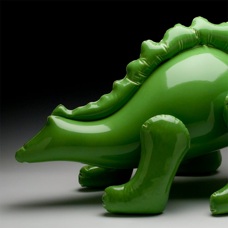 Ceramic Sculptures by Brett Kern Look Like Inflatable Toys Ceramic Sculptures by Brett Kern Look Like Inflatable Toys toys sculpture dinosaurs ceramics