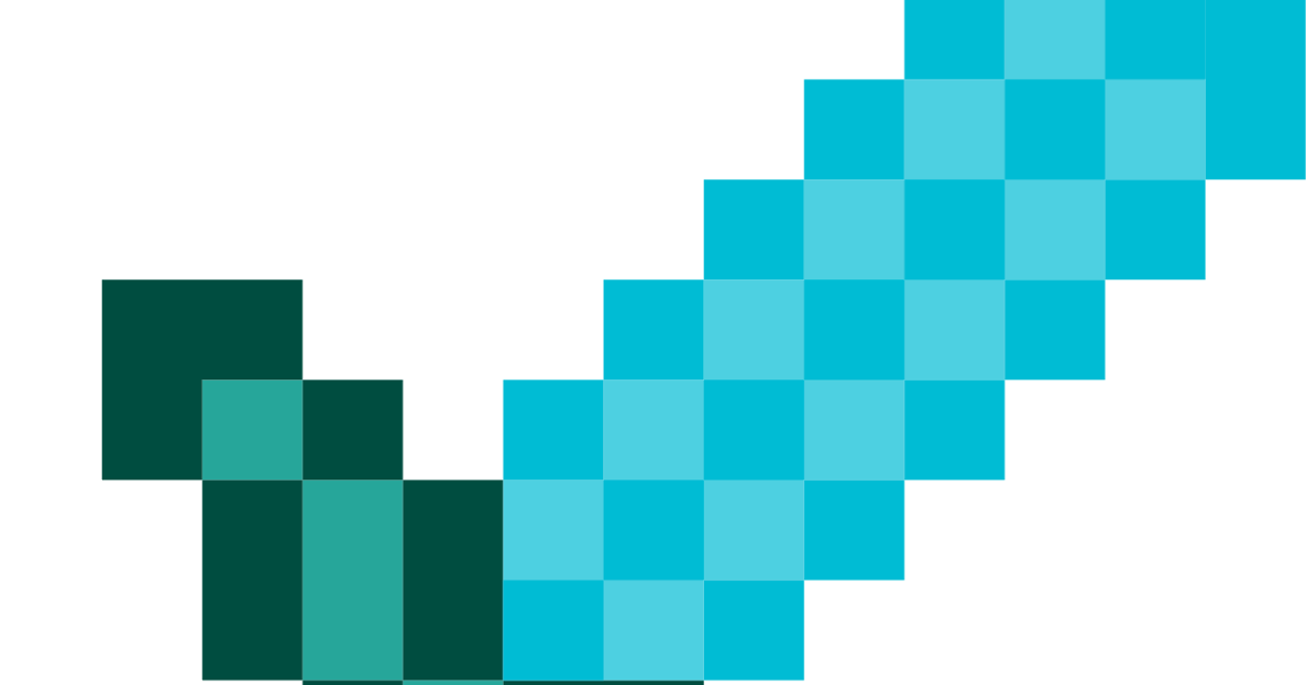 Diamond 46 Minecraft Diamond Sword Png 128x128 Background