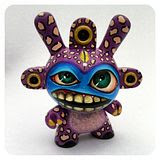 "Chief Purple Leopard" custom 3" Dunny by Bryan 'Color Chemist' Collins... looks rad!!!