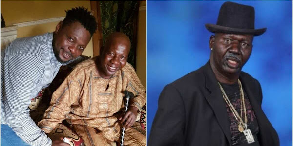 Image result for Kunle Afod shares photo to show Baba Suwe is in good spirit