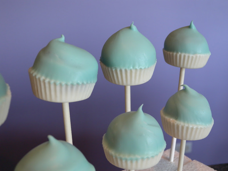 Tiffany Cupcake Pops