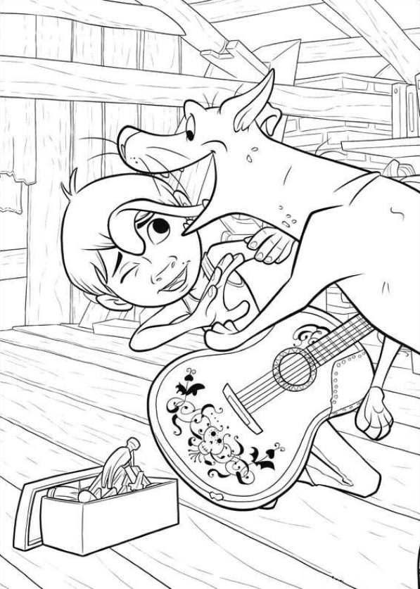 Disney Coco Colouring Pages