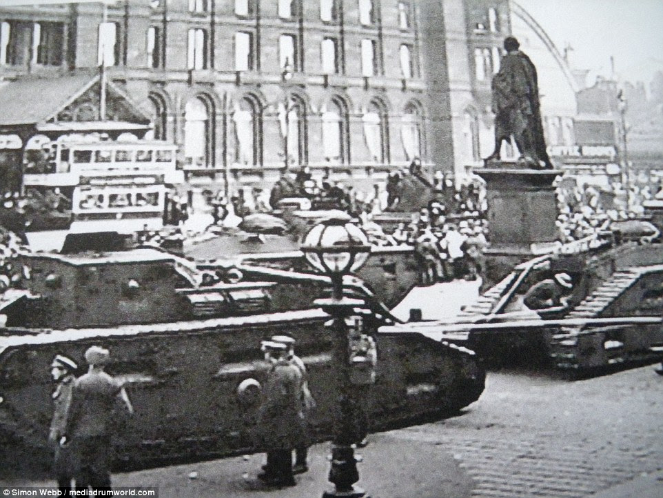 On the August Bank Holiday in 1919, the government in London dispatched tanks to the northern city of Liverpool in an overwhelming show of force