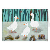 Geese: Blank Card card