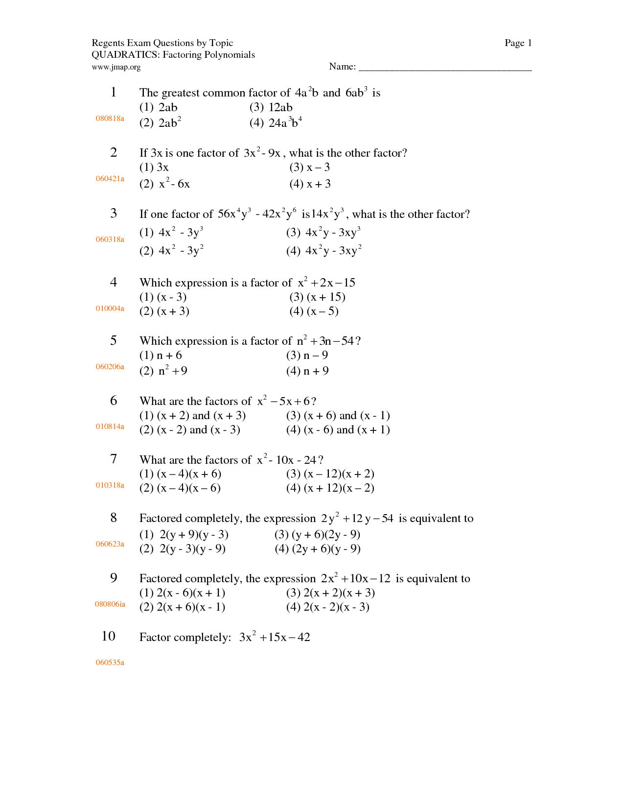 Factoring Polynomials Gcf Worksheet - Promotiontablecovers Pertaining To Factoring Polynomials Gcf Worksheet