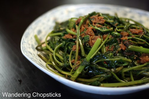 Kangkong Belacan (Malaysian Stir-Fried Water Spinach with Shrimp Paste) 1
