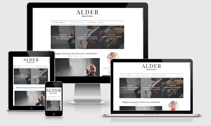 Alder - Responsive Clean & Simple Blogger Theme Template