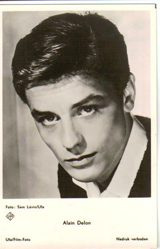Alain Delon. Postcard.