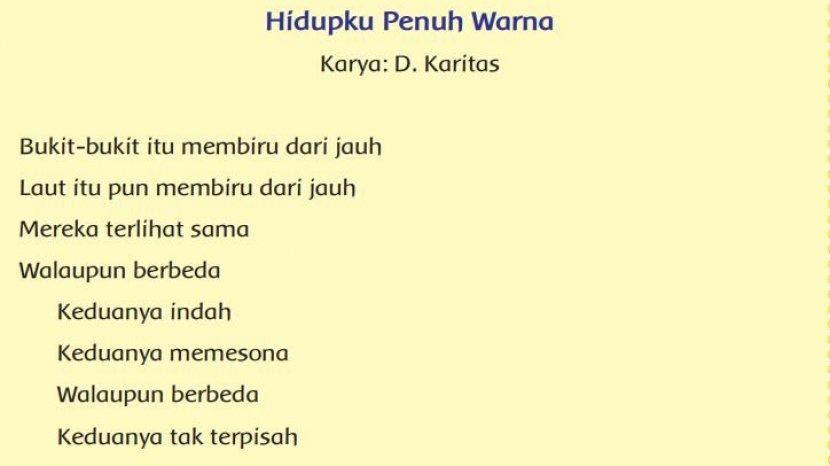 Puisi Cita Citaku 3 Bait 4 Baris