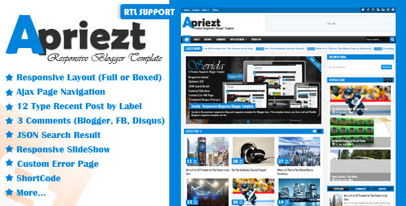 Apriezt - Themeforest Responsive Magazine/News Blogger Theme
