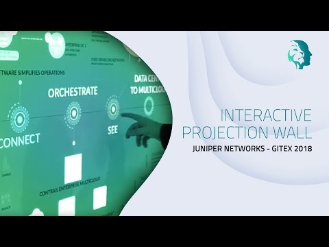 Interactive Touch Wall For Juniper Networks At Gitex 2018- MIND SPIRIT DESIGN