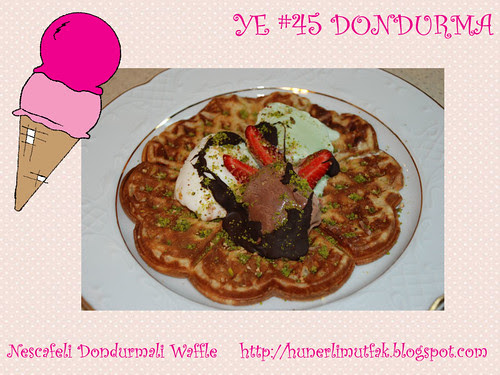 Nescafeli Dondurmali Waffle - Hunerli Mutfak
