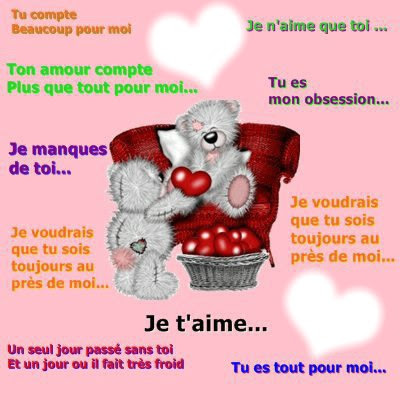 Mon Amour Je T Aime Plus Que Tout Texte