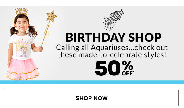 50% Off Birthday Shop