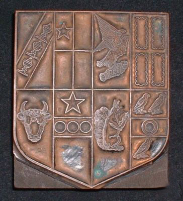 Printing Block Holcroft Arms