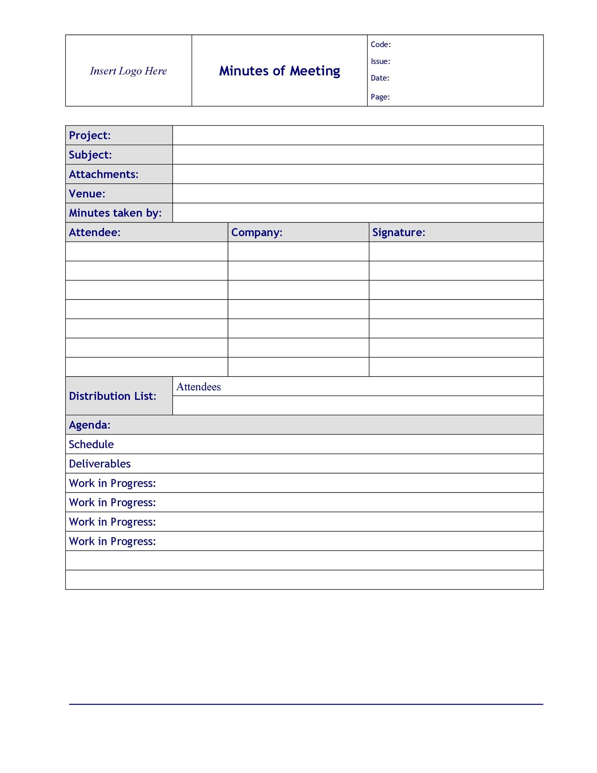 Meeting Minutes Template Uk - Crafts DIY and Ideas Blog Intended For Minute Meeting Template Free