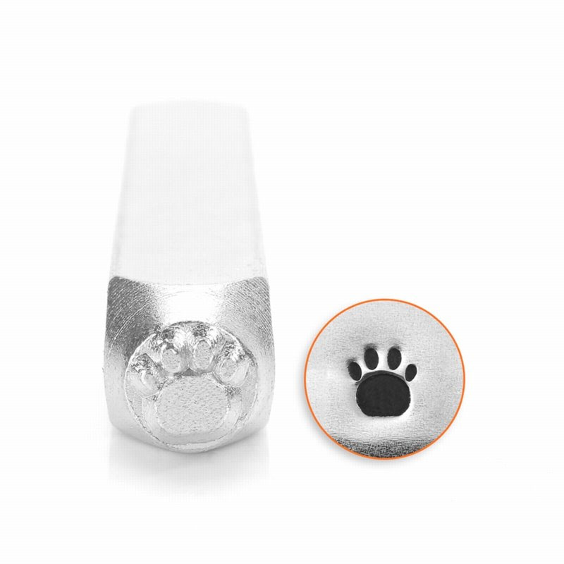 s39278 ImpressArt Stamps - 6 mm Design Stamp/Punch - Paw Print (1)