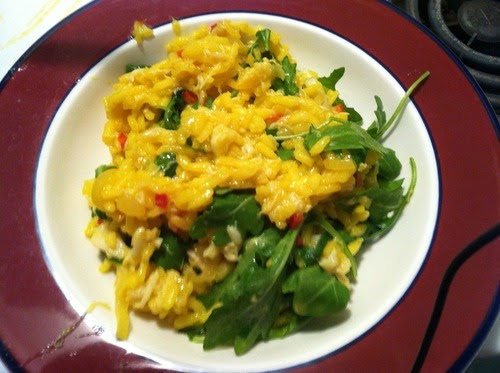 Je Vinaigrette Rien: Crab and Saffron Risotto