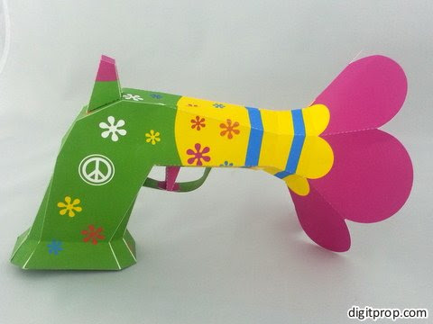 Flower Gun Papercraft