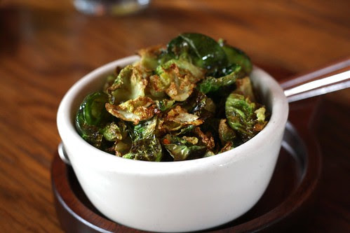 Fried Brussel Sprouts with Thyme, Lemon & Chili Flakes