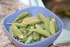 bowl of unshelled peas