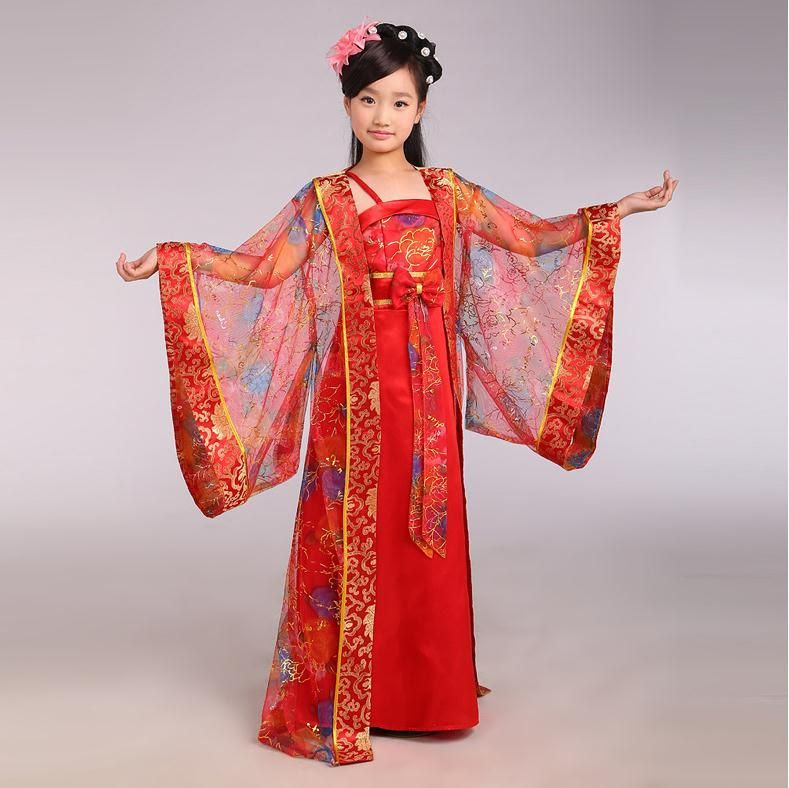 2018 q228 children chinese traditional costume girl