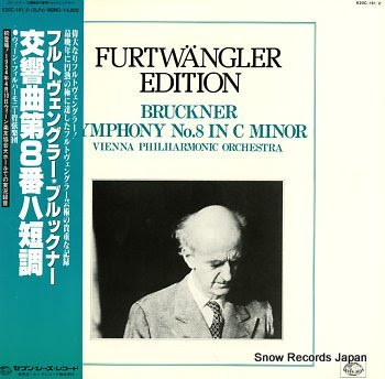 FURTWANGLER, WILHELM bruckner; symphony no.8 in c minor